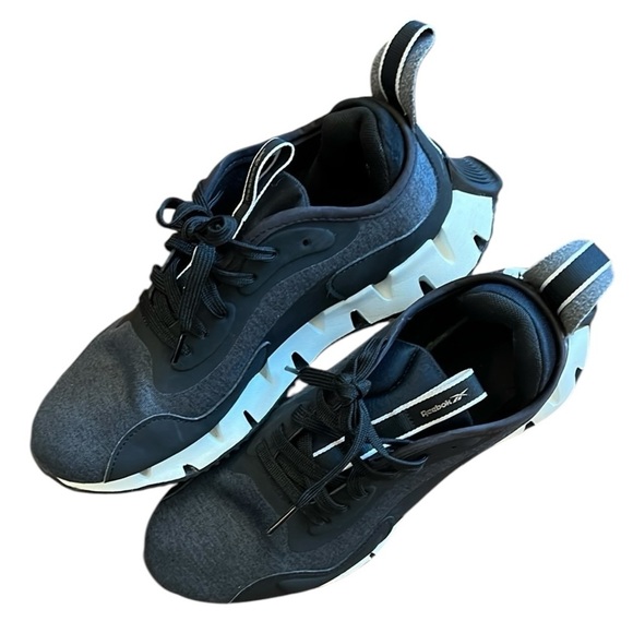 Reebok Zig Dynamica Black Athletic Sneaker Shoe  Running Training Comfort 8.5 - Picture 2 of 15